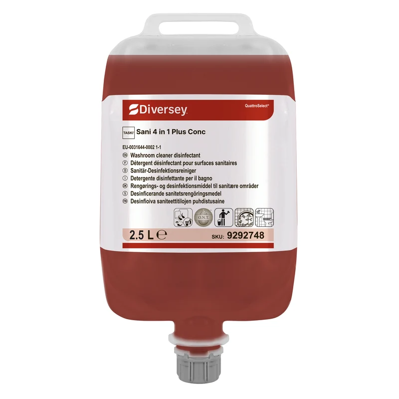 Detergente Diversey TASKI Sani 4 in 1 Plus Conc 2x2,5 litri DISPONIBILE IN 7 GIORNI LAVORATIVI