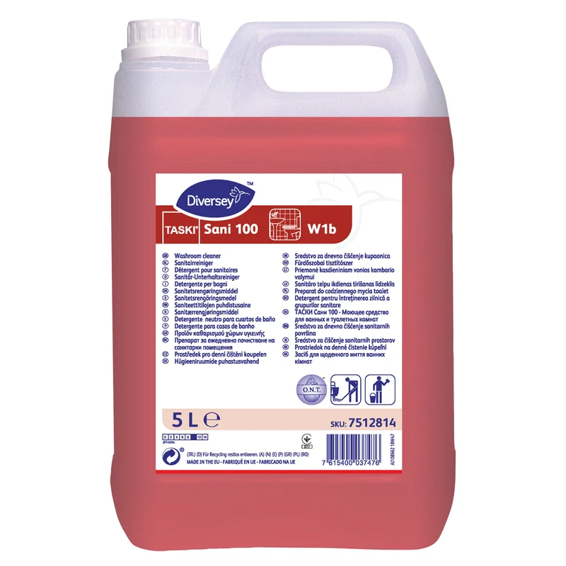 Detergente per bagni Diversey TASKI Sani 100 2x5 litri DISPONIBILE IN 7 GIORNI LAVORATIVI