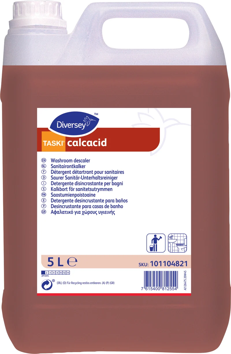 Disincrostante per il bagno Diversey TASKI calcacid 2x5 litri DISPONIBILE IN 7 GIORNI LAVORATIVI