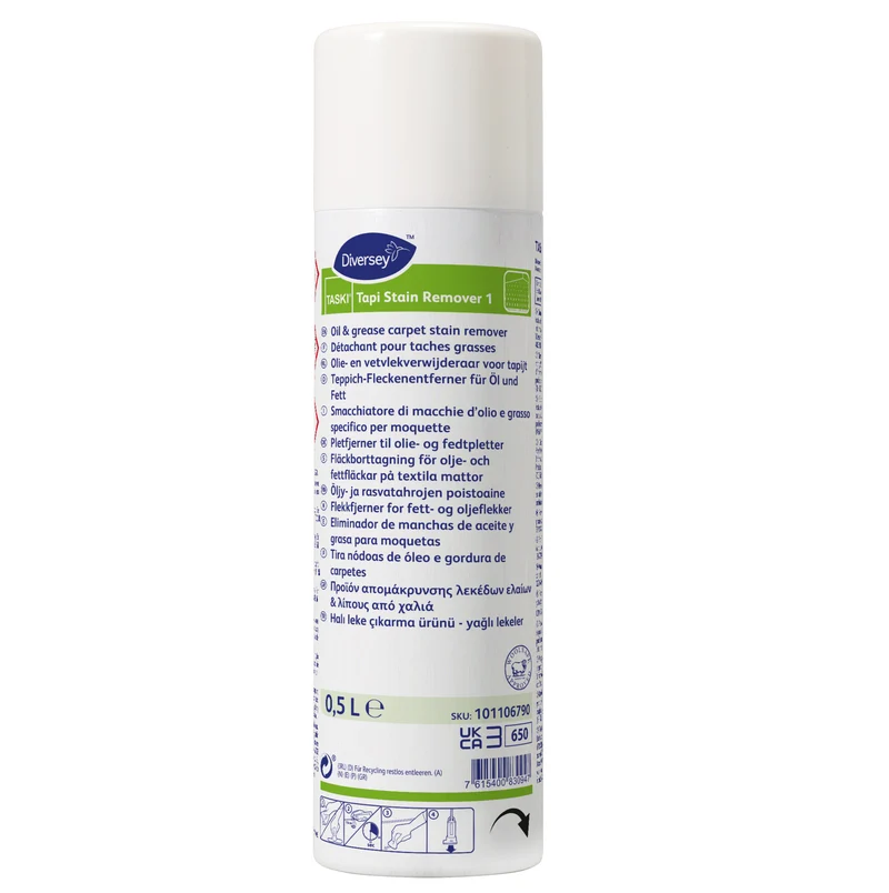 Smacchiatore olio e grasso per moquette Diversey TASKI Tapi Stain Remover 1 500 ml DISPONIBILE IN 7 GIORNI LAVORATIVI