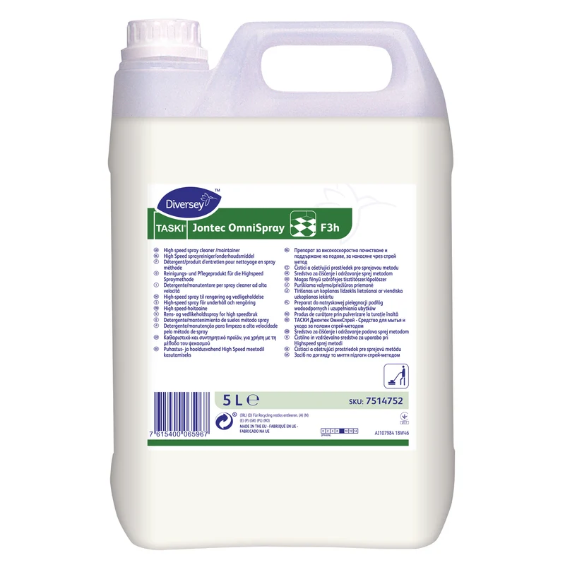 Detergente/manutentore per metodo spray Diversey TASKI Jontec OmniSpray F3h 2x5 litri DISPONIBILE IN 7 GIORNI LAVORATIVI