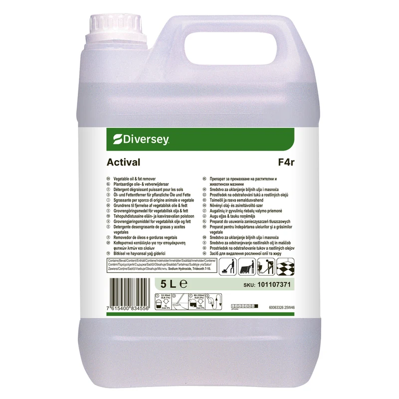 Sgrassante per grassi animali e vegetali Diversey Actival 2x5 litri DISPONIBILE IN 7 GIORNI LAVORATIVI