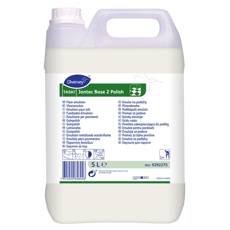Emulsione lucidabile per pavimenti Diversey TASKI Jontec Base 2 Polish 5 litri DISPONIBILE IN 7 GIORNI LAVORATIVI
