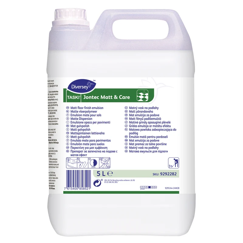 Emulsione opaca per pavimenti Diversey TASKI Jontec Matt & Care 5 litri DISPONIBILE IN 7 GIORNI LAVORATIVI