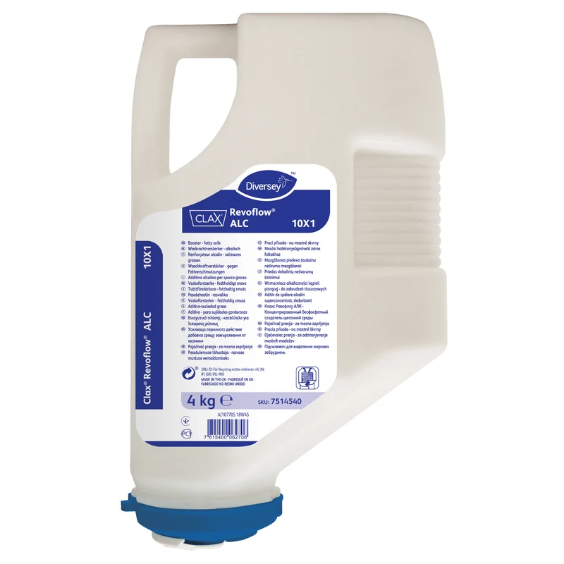 Additivo alcalino in polvere per sporco grasso Diversey Clax Revoflow ALC 10X1 4 kg DISPONIBILE IN 7 GIORNI LAVORATIVI
