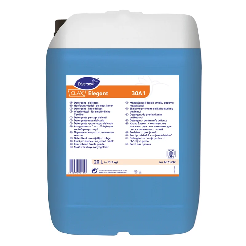 Detersivo enzimatico per tessuti delicati Diversey Clax Elegant 30A1 20 litri DISPONIBILE IN 7 GIORNI LAVORATIVI
