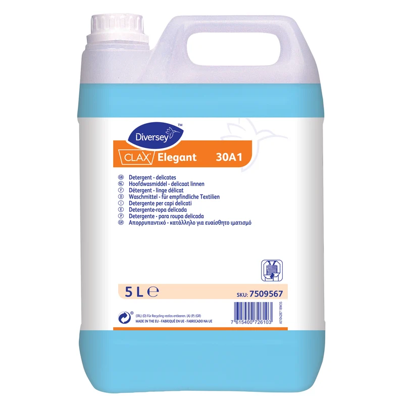 Detersivo enzimatico per tessuti delicati Diversey Clax Elegant 30A1 2x5 litri DISPONIBILE IN 7 GIORNI LAVORATIVI