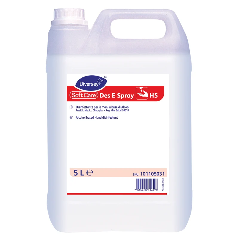 Liquido Disinfettante Diversey Soft Care Des E Spray H5 2x5 litri DISPONIBILE IN 7 GIORNI LAVORATIVI