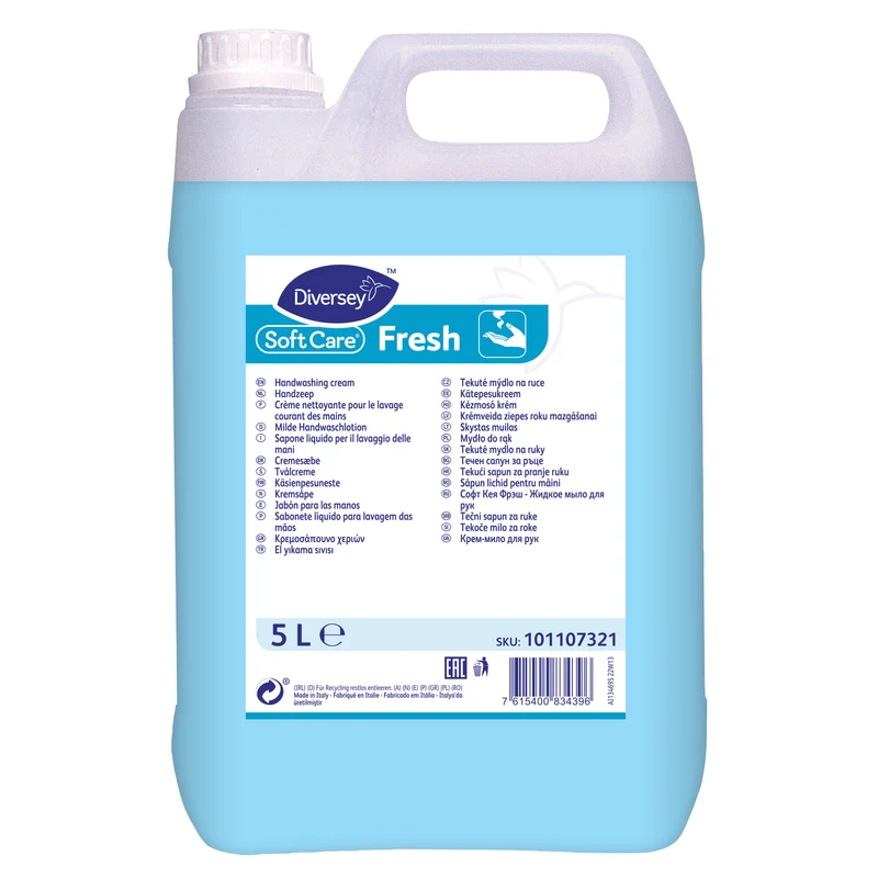 Detergente lavamani profumato Diversey Soft Care Fresh 5 litri DISPONIBILE IN 7 GIORNI LAVORATIVI