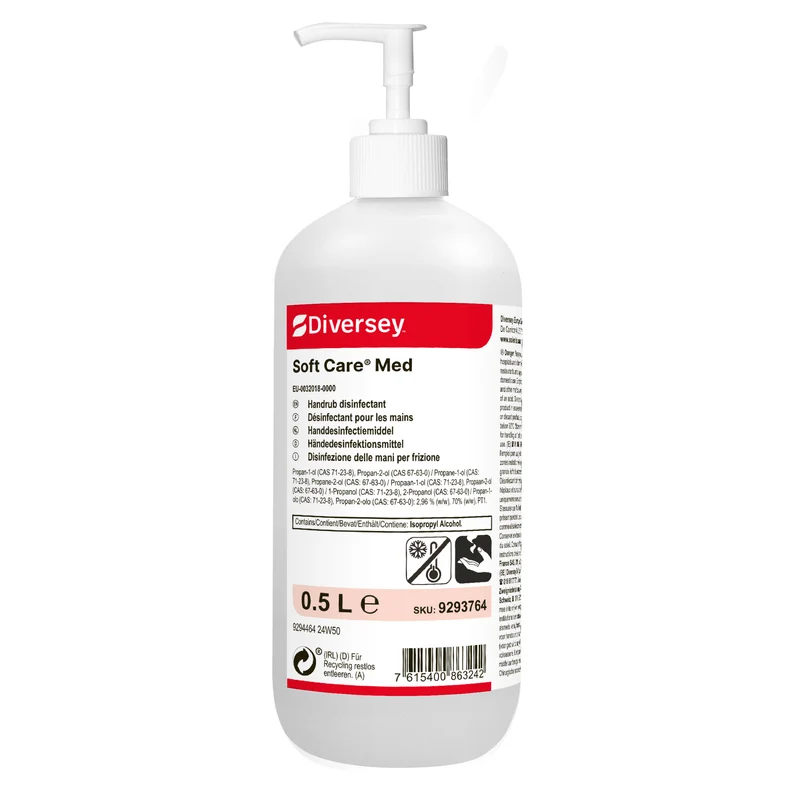 Disinfezione delle mani per frizione Diversey Soft Care Med 500 ml DISPONIBILE IN 7 GIORNI LAVORATIVI