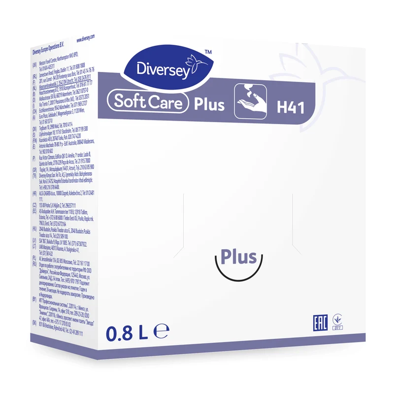 Sapone lavamani igienizzante Diversey Soft Care Plus H41 6x800 ml DISPONIBILE IN 7 GIORNI LAVORATIVI