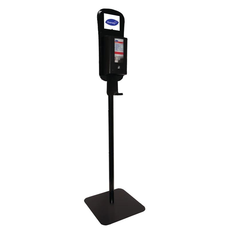 Pedana in acciaio per dispenser IntelliCare Diversey IntelliCare Floorstand Nero DISPONIBILE IN 7 GIORNI LAVORATIVI