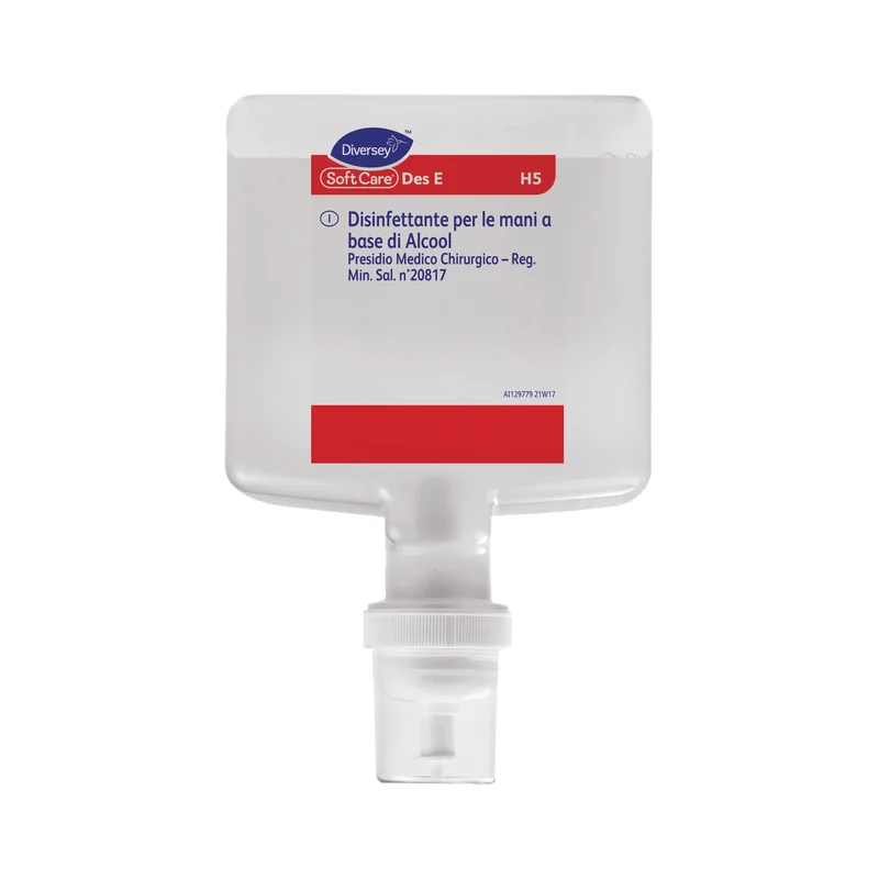 Gel disinfettante mani a base alcolica PMC Diversey Soft Care Des E H5 4x1,3 litri DISPONIBILE IN 7 GIORNI LAVORATIVI