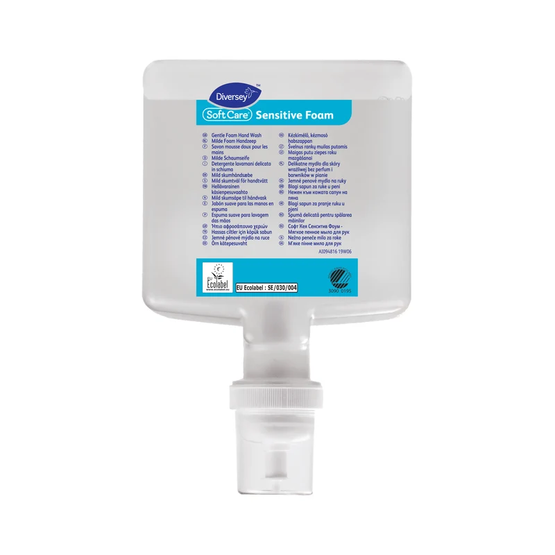 Sapone lavamani in schiuma senza profumo Diversey Soft Care Sensitive Foam 1,3 litri DISPONIBILE IN 7 GIORNI LAVORATIVI