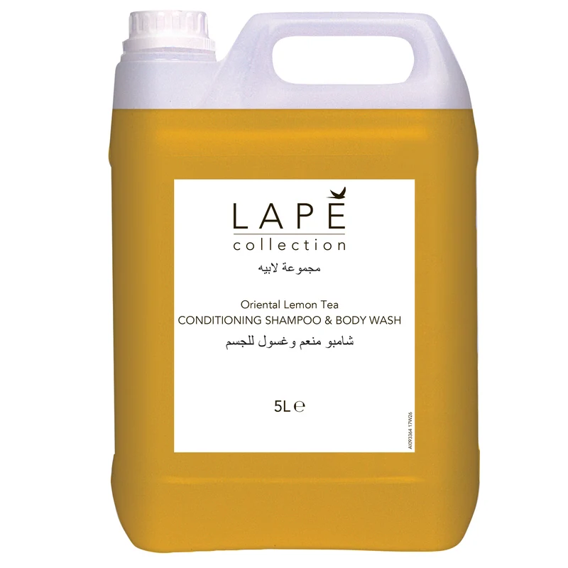 Detergente corpo e capelli Diversey LAPĒ Collection Oriental Lemon Tea Conditioning Shampoo & Body Wash 5 litri DISPONIBILE IN 7 GIORNI LAVORATIVI