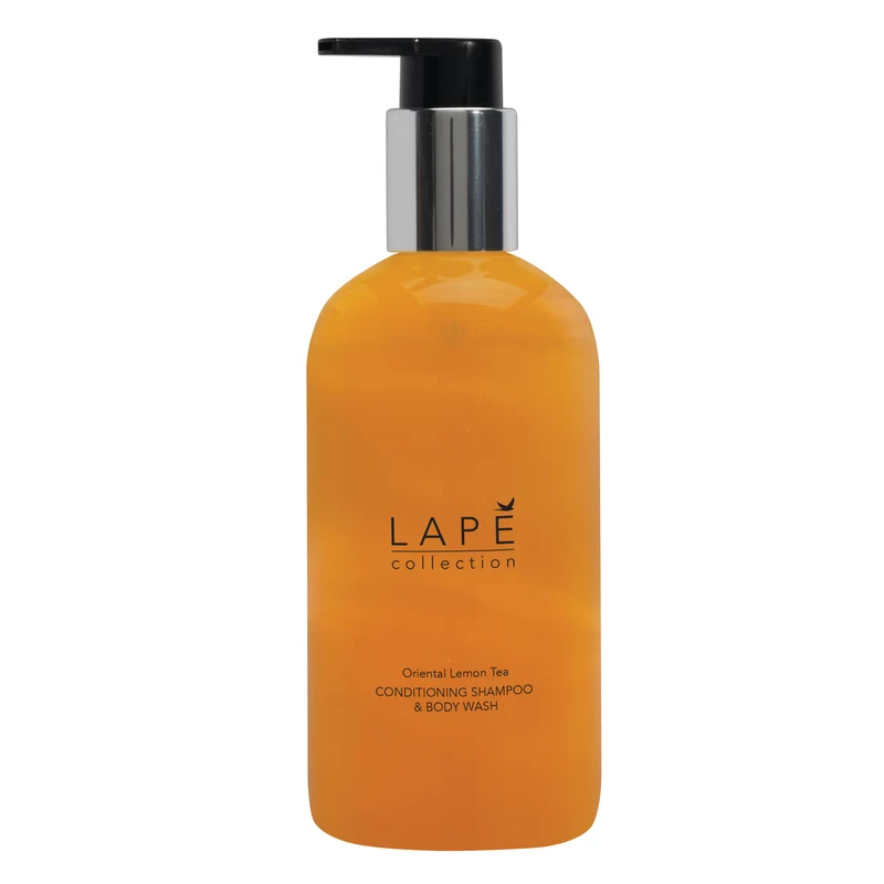 Detergente corpo e capelli Diversey LAPĒ Collection Oriental Lemon Tea Conditioning Shampoo & Body Wash 300 ml DISPONIBILE IN 7 GIORNI LAVORATIVI