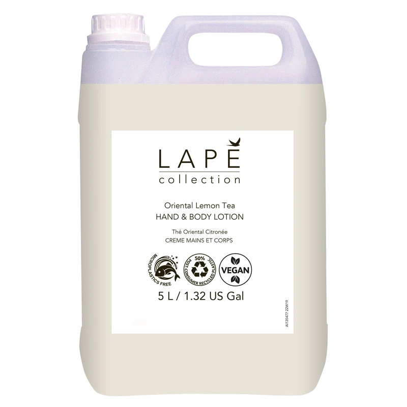 Crema mani e corpo Diversey LAPĒ Collection Oriental Lemon Tea Hand & Body Lotion 2x5 litri DISPONIBILE IN 7 GIORNI LAVORATIVI