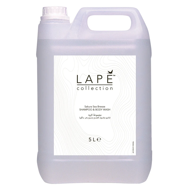Detergente corpo e capelli Nordic Swan Diversey LAPĒ Collection Sakura Sea Breeze Shampoo & Body Wash 5 litri DISPONIBILE IN 7 GIORNI LAVORATIVI