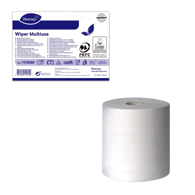 Bobina multiuso Diversey Wiper Multiuse 176 m Bianco 1 pezzo DISPONIBILE IN 7 GIORNI LAVORATIVI