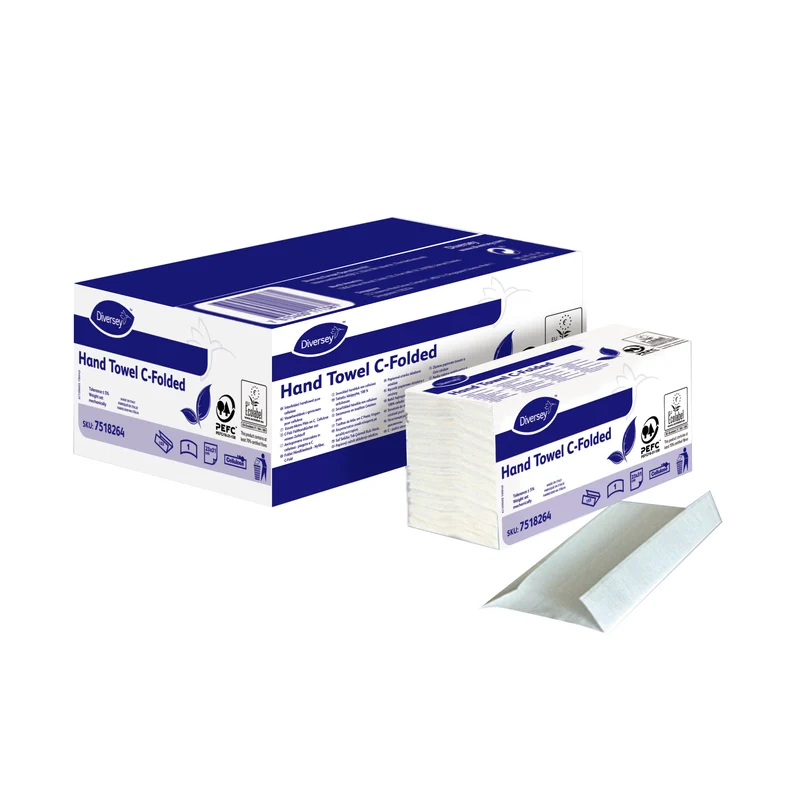 Asciugamani di carta piegati a C Diversey Hand Towel C-Folded 23 x 31 cm 1 pezzo DISPONIBILE IN 7 GIORNI LAVORATIVI