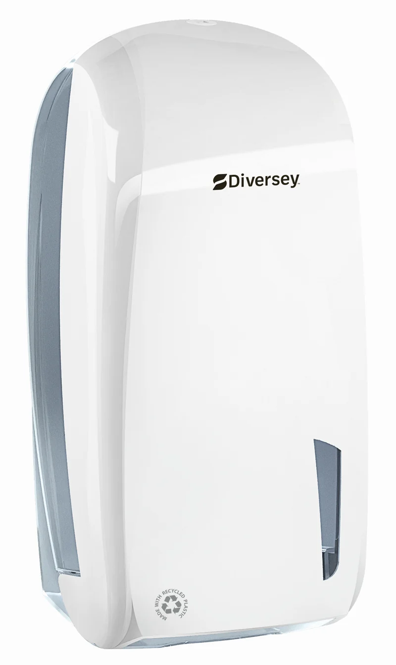 Dispenser per carta igienica in fogli intercalati Diversey Dispenser Toilet Folded White PCR DISPONIBILE IN 7 GIORNI LAVORATIVI
