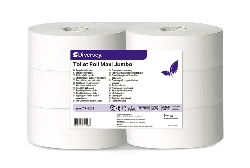 Carta igienica Maxi Jumbo Diversey Toilet Roll Maxi Jumbo 320 m 1 pezzo DISPONIBILE IN 7 GIORNI LAVORATIVI