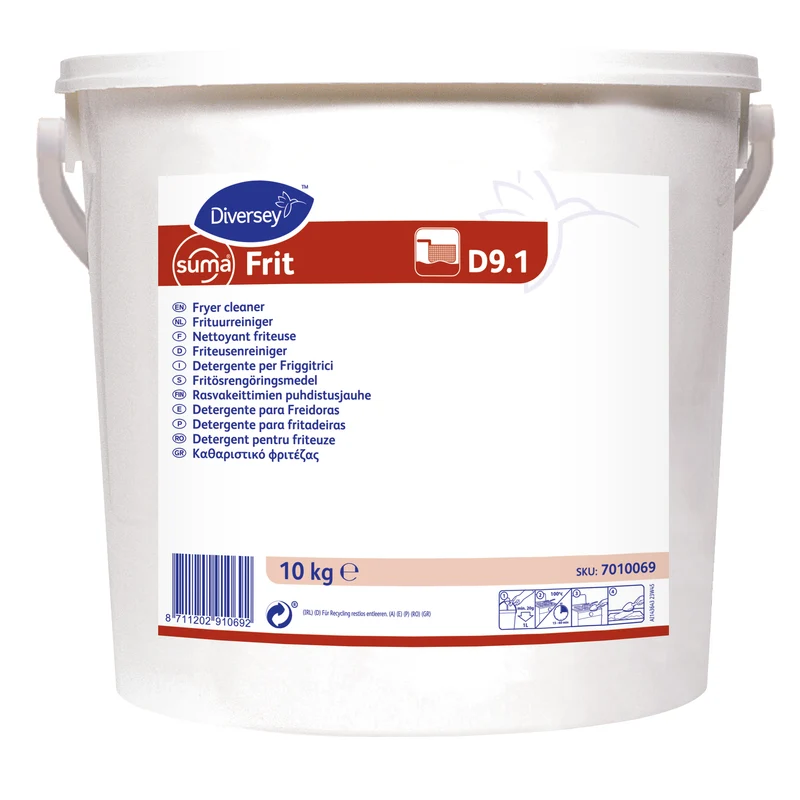 Detergente in polvere per friggitrici Diversey Suma Frit D9.1 10 kg DISPONIBILE IN 7 GIORNI LAVORATIVI