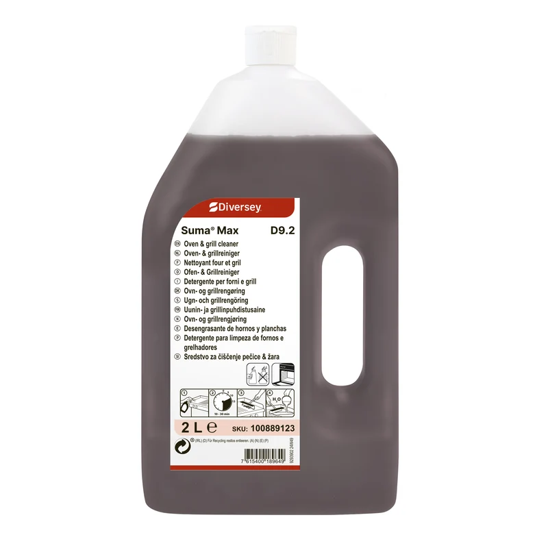 Detergente per forni e grill Diversey Suma Max D9.2 6x2 litri DISPONIBILE IN 7 GIORNI LAVORATIVI