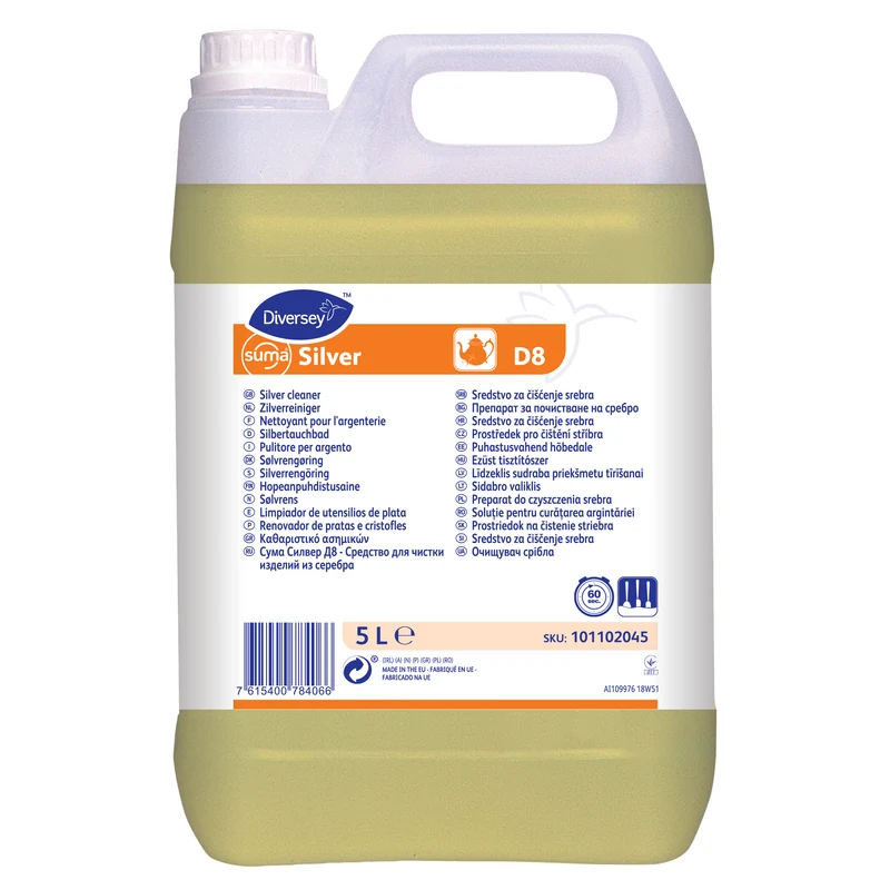 Disossidante per argento Diversey Suma Silver D8 2x5 litri DISPONIBILE IN 7 GIORNI LAVORATIVI
