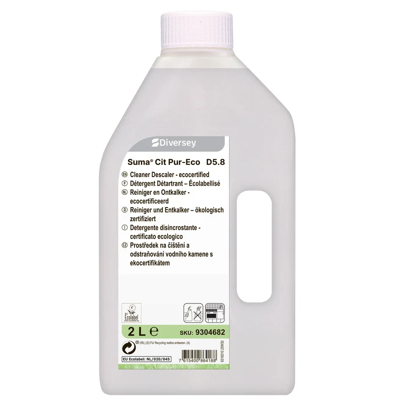 Detergente disincrostante certificato ecologico Diversey Suma Cit Pur-Eco D5.8 6x2 litri DISPONIBILE IN 7 GIORNI LAVORATIVI
