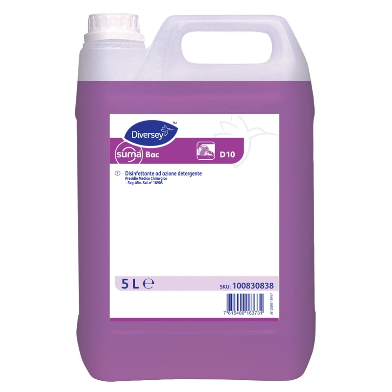 Disinfettante ad azione detergente Diversey Suma Bac D10 2x5 litri DISPONIBILE IN 7 GIORNI LAVORATIVI