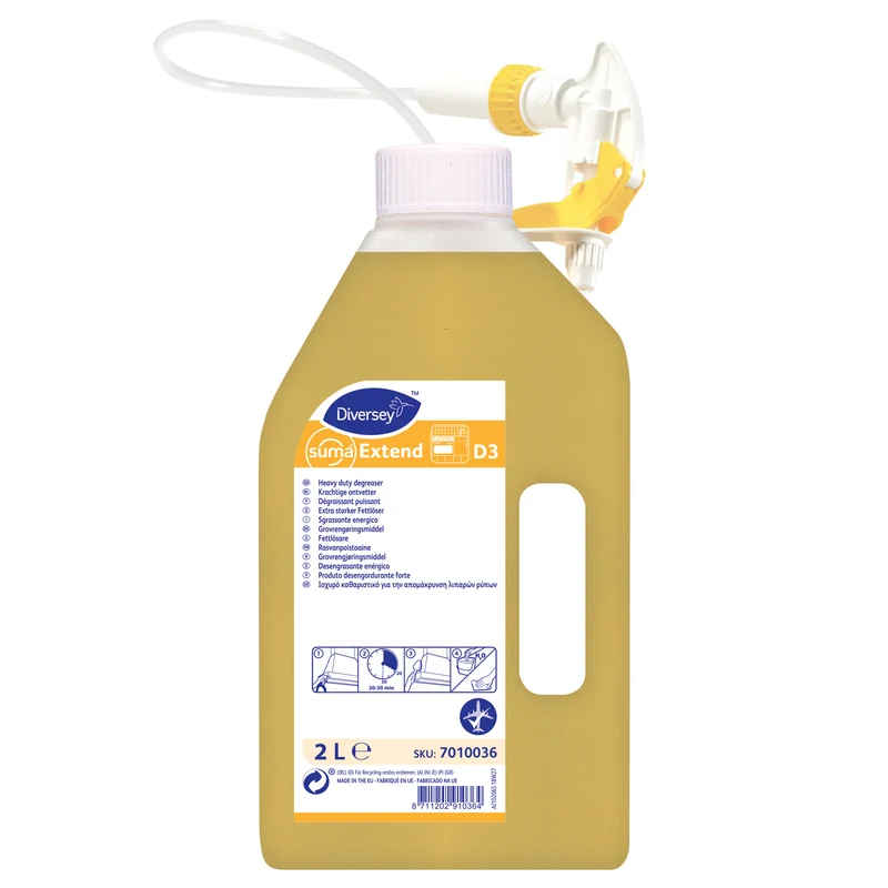 Sgrassante energico, specifico per alluminio Diversey Suma Extend D3 2 litri DISPONIBILE IN 7 GIORNI LAVORATIVI