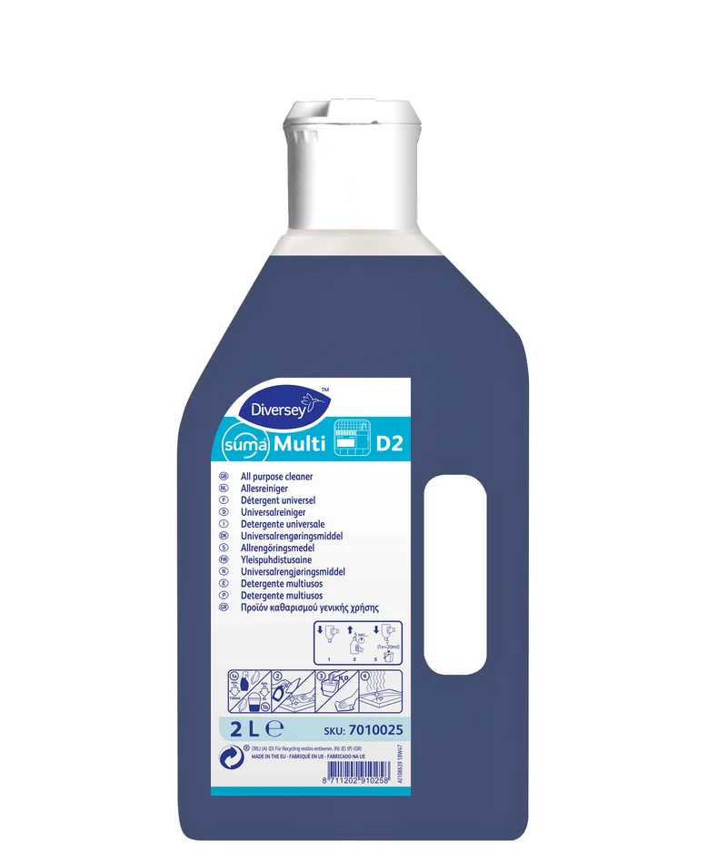 Detergente universale Diversey Suma Multi D2 2 litri DISPONIBILE IN 7 GIORNI LAVORATIVI