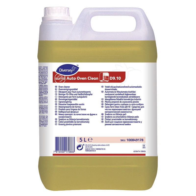 Detergente per forni autopulenti Diversey Suma Auto Oven Clean D9.10 2x5 litri DISPONIBILE IN 7 GIORNI LAVORATIVI