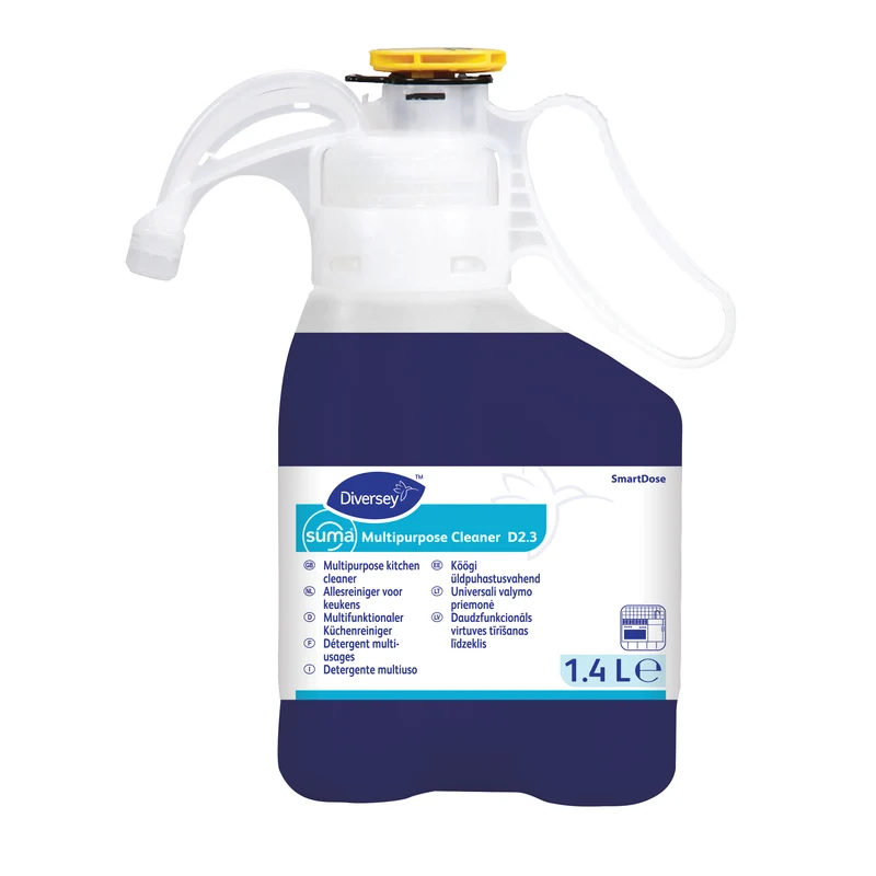 Detergente multiuso in SmartDose Diversey Suma Multipurpose Cleaner D2.3 1,4 litri DISPONIBILE IN 7 GIORNI LAVORATIVI
