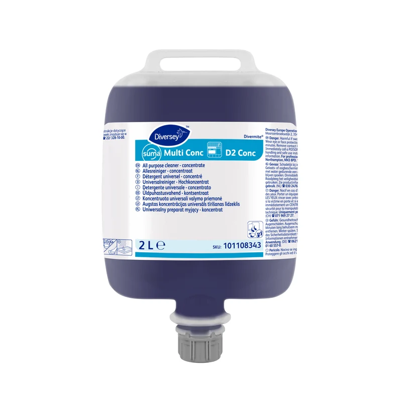 Detergente universale superconcentrato Diversey Suma Multi conc D2 Conc 3x2 litri DISPONIBILE IN 7 GIORNI LAVORATIVI