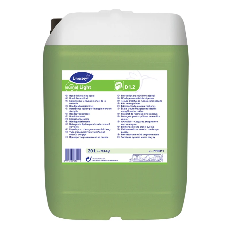 Detergente liquido per lavaggio manuale stoviglie Diversey Suma Light D1.2 20 litri DISPONIBILE IN 7 GIORNI LAVORATIVI