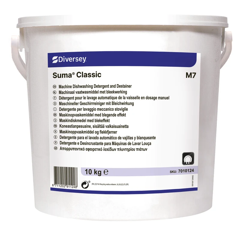 Detergente clorinato in polvere Diversey Suma Classic M7 10 kg DISPONIBILE IN 7 GIORNI LAVORATIVI