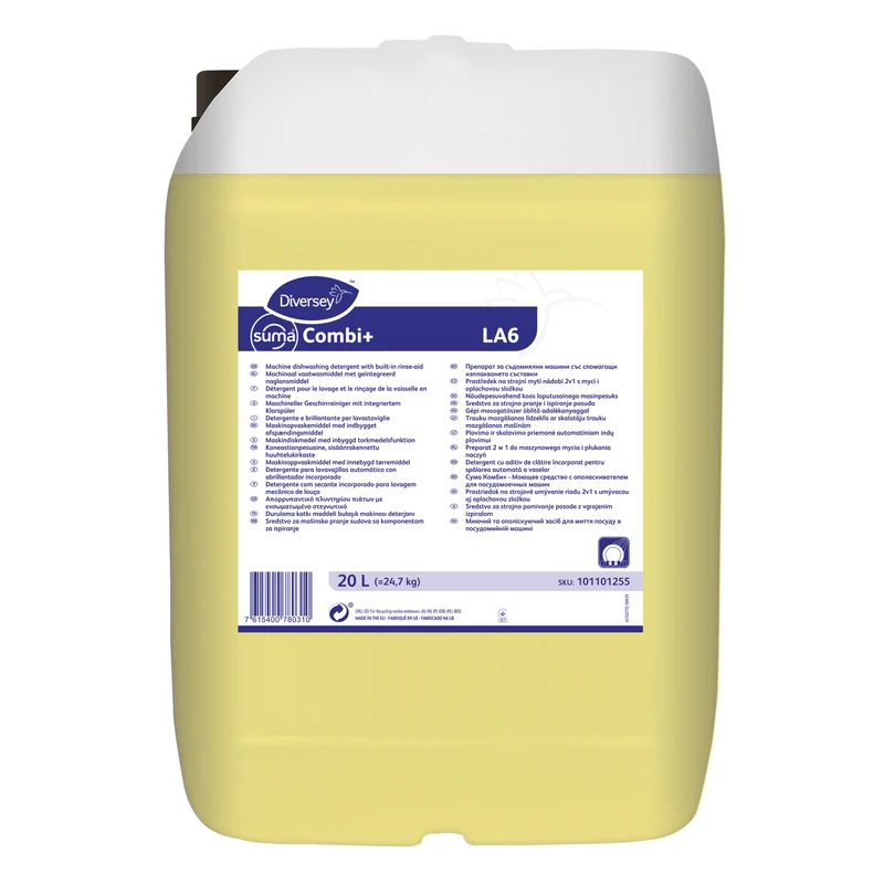 Detergente per lavastoviglie con brillantante integrato Diversey Suma Combi+ LA6 20 litri DISPONIBILE IN 7 GIORNI LAVORATIVI
