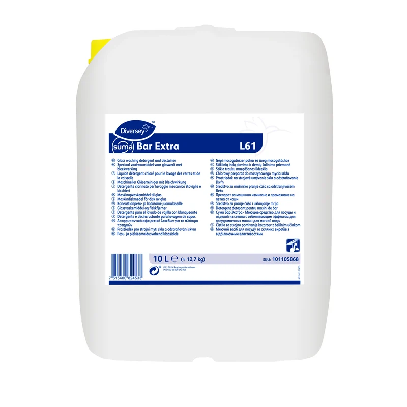 Detergente lavastoviglie e bicchieri acque dolci Diversey Suma Bar Extra L61 10 litri DISPONIBILE IN 7 GIORNI LAVORATIVI