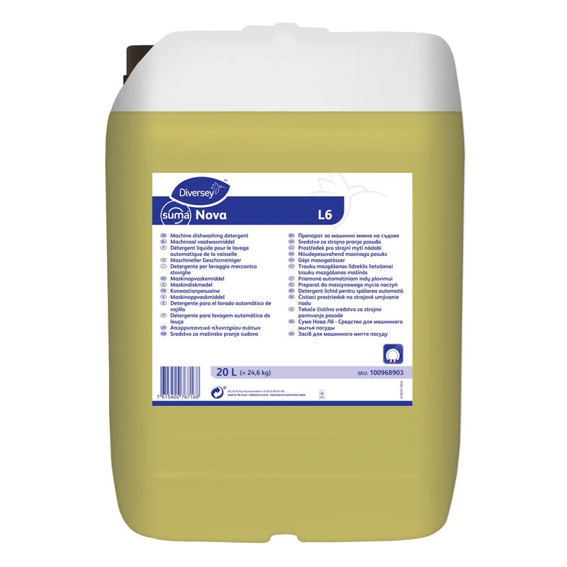 Detergente lavastoviglie per acque dure Diversey Suma Nova L6 20 litri DISPONIBILE IN 7 GIORNI LAVORATIVI