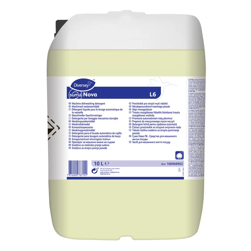 Detergente lavastoviglie per acque dure Diversey Suma Nova L6 10 litri DISPONIBILE IN 7 GIORNI LAVORATIVI