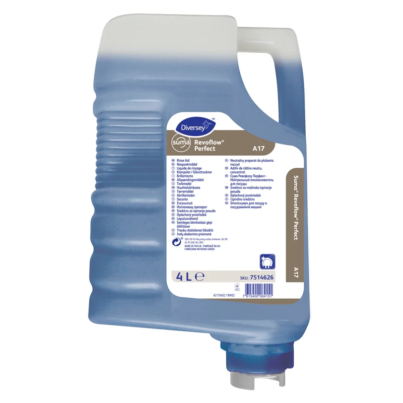 Brillantante neutro concentrato Diversey Suma Revoflow Perfect A17 3x4 litri DISPONIBILE IN 7 GIORNI LAVORATIVI