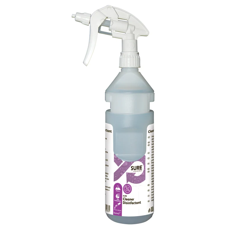 Kit bottiglie vuote da Divermite/Diverflow per SURE Cleaner Disinfectant 6 pezzi DISPONIBILE IN 7 GIORNI LAVORATIVI