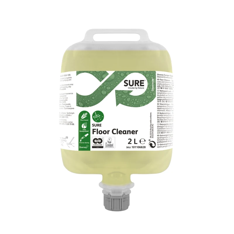 Detergente neutro per pavimenti in Divermite Diversey SURE Floor Cleaner DVM 3x2 litri DISPONIBILE IN 7 GIORNI LAVORATIVI