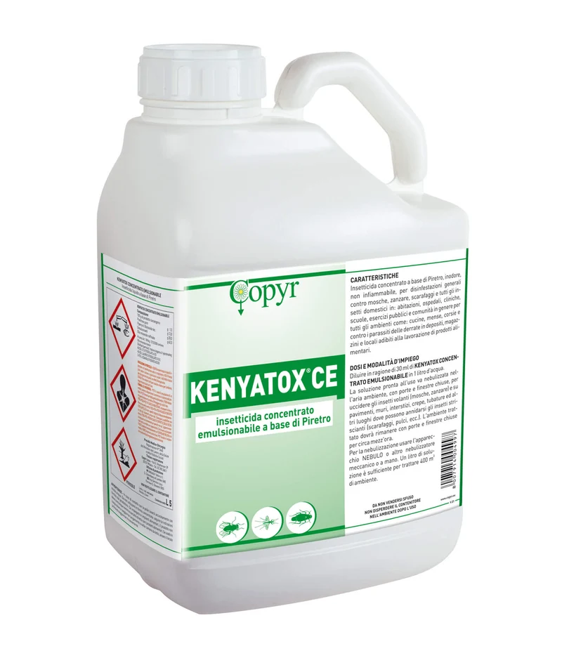 Insetticida per mosche, zanzare e scarafaggi Copyr Kenyatox CE 5 litri