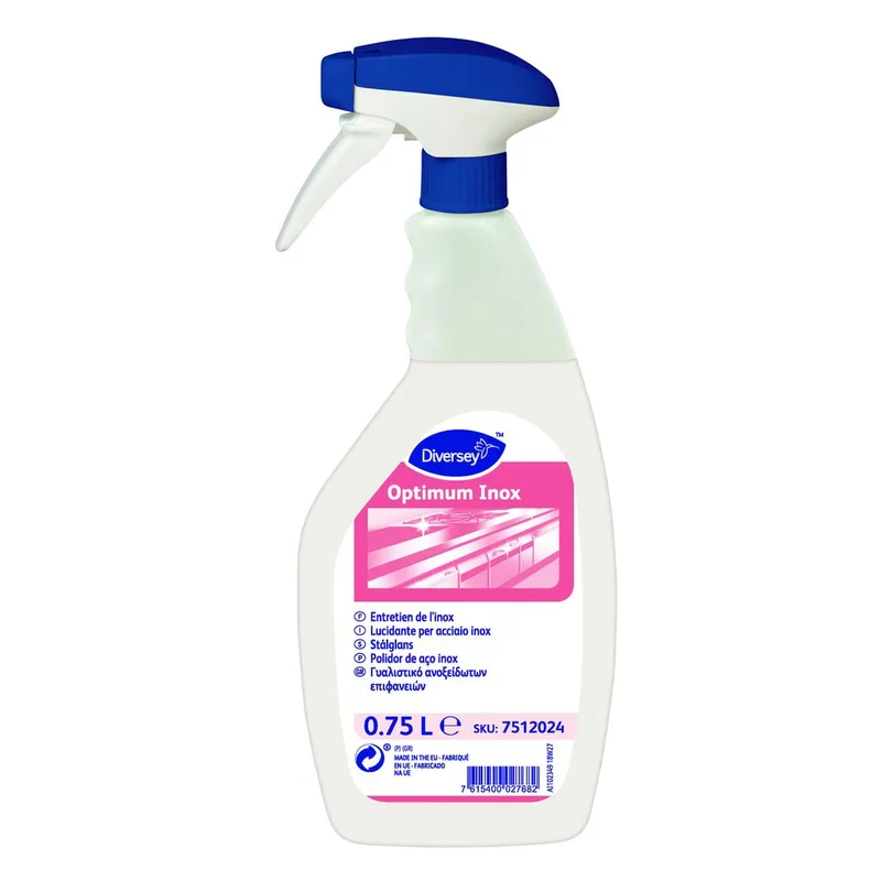 Detergente lucidante per acciaio Diversey Optimum Inox 750 ml