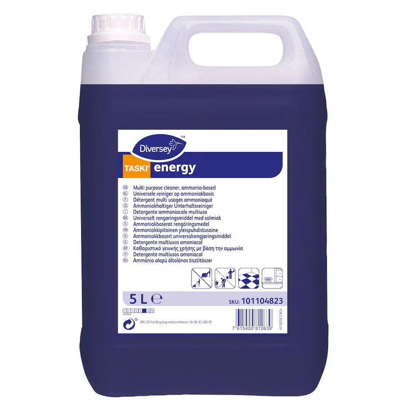 Detergente all'ammoniaca profumato per pavimenti Diversey Taski Energy 5 litri