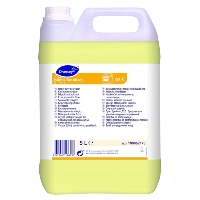 Detergente sgrassante per alluminio Diversey Suma Break Up 5 litri
