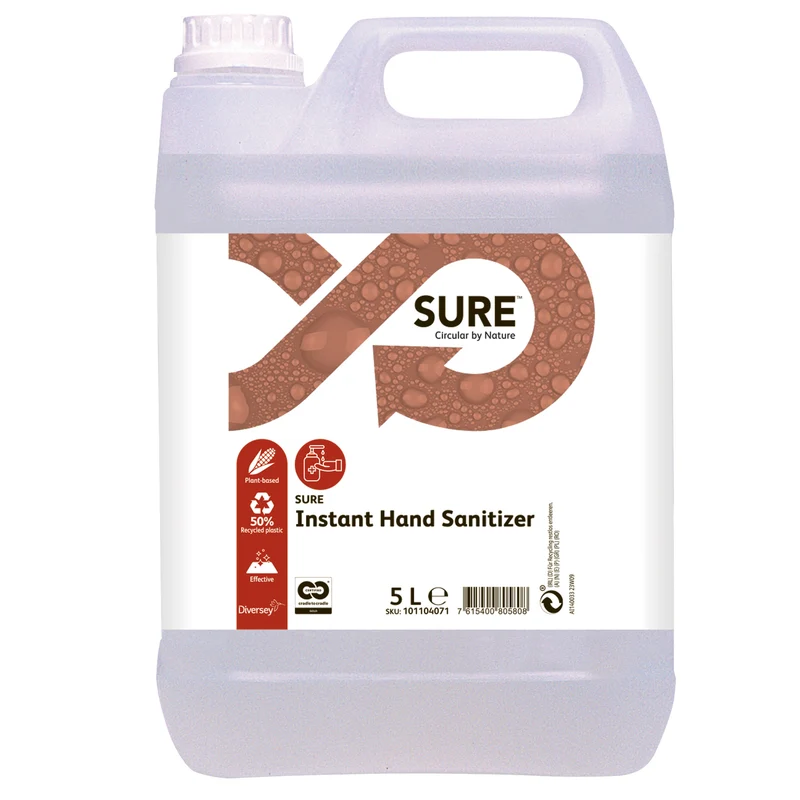Disinfettante mani in schiuma senza risciacquo Diversey SURE Instant Hand Sanitizer 2x5 litri DISPONIBILE IN 7 GIORNI LAVORATIVI